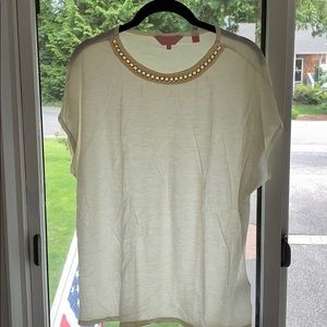 Ted Baker Gold chain neckline top